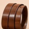 Trendy Personalized Leather Belt Men's Retro Pin Buckle Casual Versatile Men's Pants First Layer Cowhide Belt