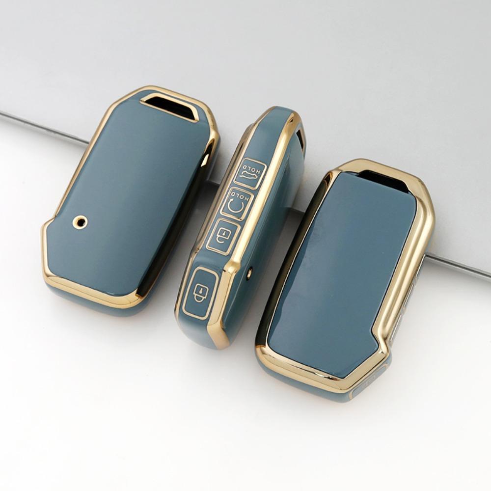 

4Button TPU Shell Fob For Kia Ray Sorento Soul Telluride Cerato 2020 K5 K8 2022 for Kia Sportage 2023 Car Key Case Cover Holder серый