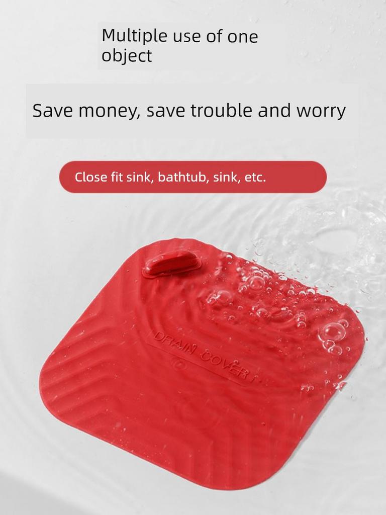 Silicone Mat Floor Drain Toilet Anti-Odor Deodorant Insect-Proof Sealing Cover Bathroom Sewer Deodorant Artifact Plug