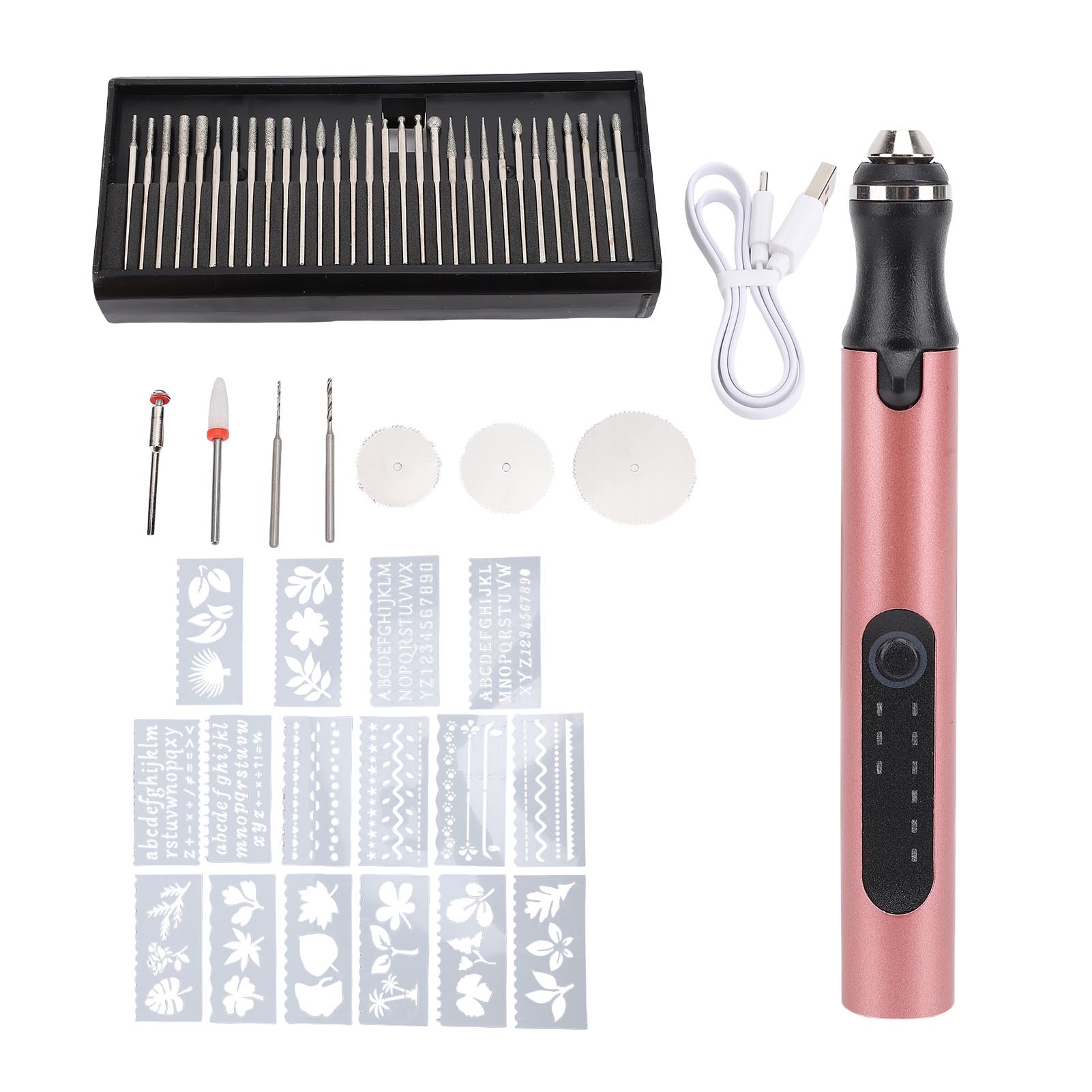

Cordless Rotary Tool Aluminum Alloy Multifunctional Electric Engraving Pen for Nail Art Polishing