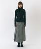 Yunse Asymmetrical Mono Pleated Skirt (Check)