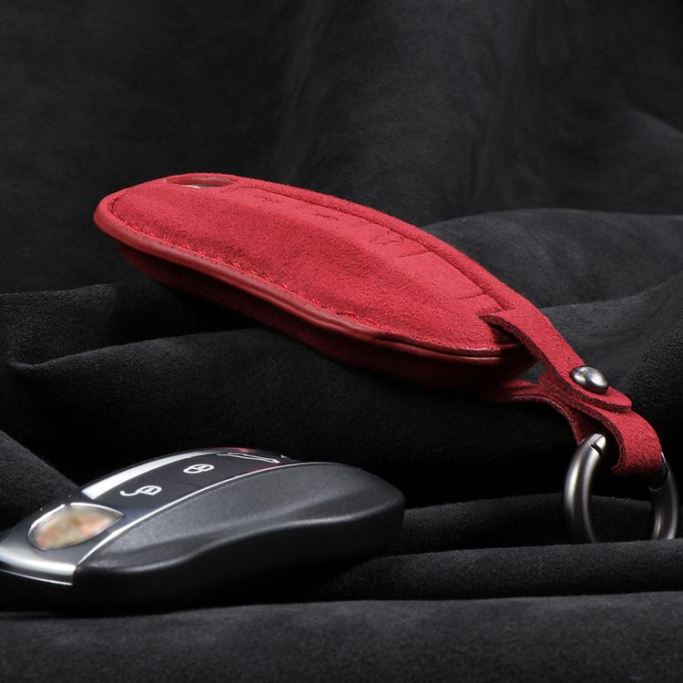Porsche Key Case Protective Shell for Cayenne, Panamera, Macan, 911, 718 - Full Wrap High-End Buckle.