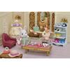 Figurines miniatures - SYLVANIAN FAMILIES - 5647 - La valisette de mode et grande sœur Lapin neige