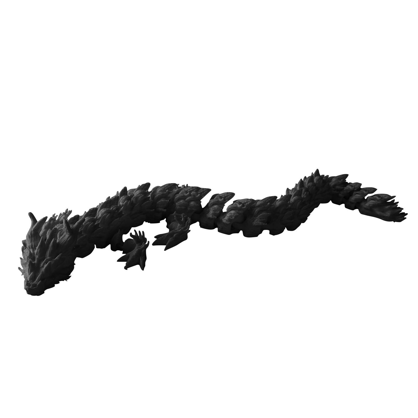 

3D-печатный дракон 3D-печатный шарнирный дракон с драконом внутри кристальный дракон игрушка взрослые детские игрушки таинственный дракон One Size чёрный