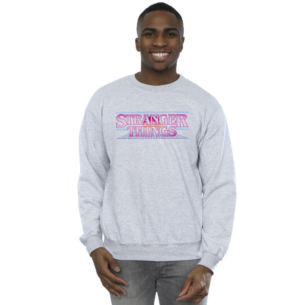 Netflix Mens Stranger Things Retro Title Sweatshirt