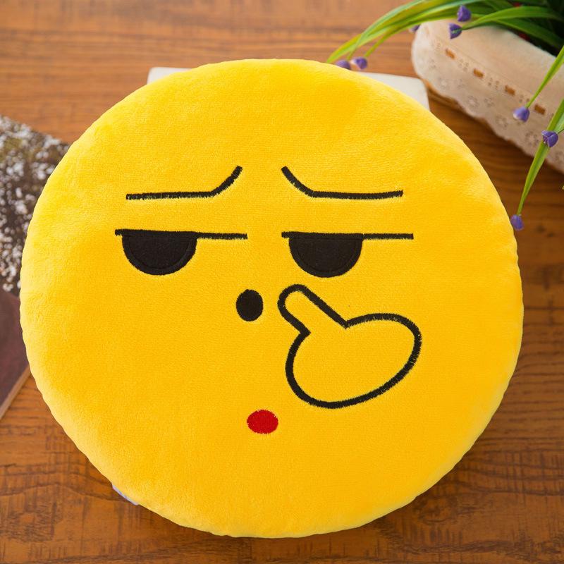 Plush Emoji Pillow: Versatile Hand Warmer & Toy Gift for Annual Meetings