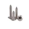 [1000 Pcs] Nickel-Plated Cross Pan Head Self-Tapping Screws, Large Umbrella Head, Pointed Tail, Sizes M3 M3.5 M4