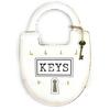 Les Trésors De Lily [M9058] - Boite à clés 'Mega Cadenas' ivoire (6 clés) - 23x35 cm