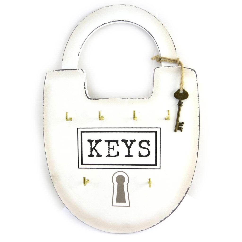 Les Trésors De Lily [M9058] - Boite à clés 'Mega Cadenas' ivoire (6 clés) - 23x35 cm