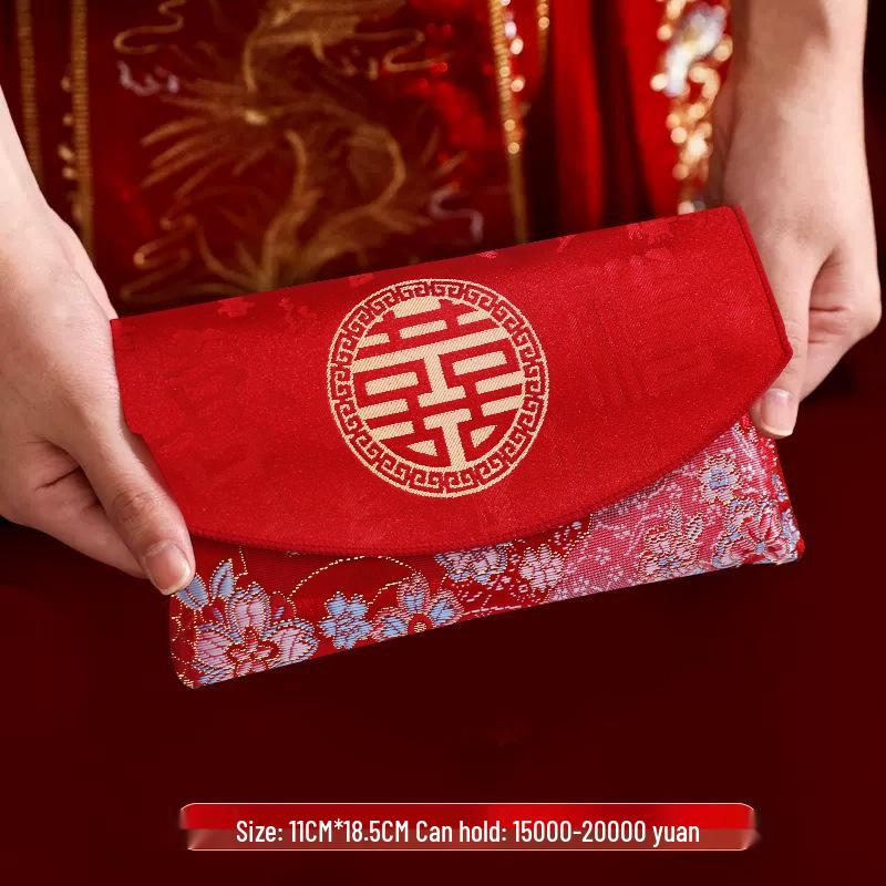 

2025 Red Envelope Wedding Happiness Bag - Festive Character Design for Special Occasions Ten Thousand Yuan Red Packet