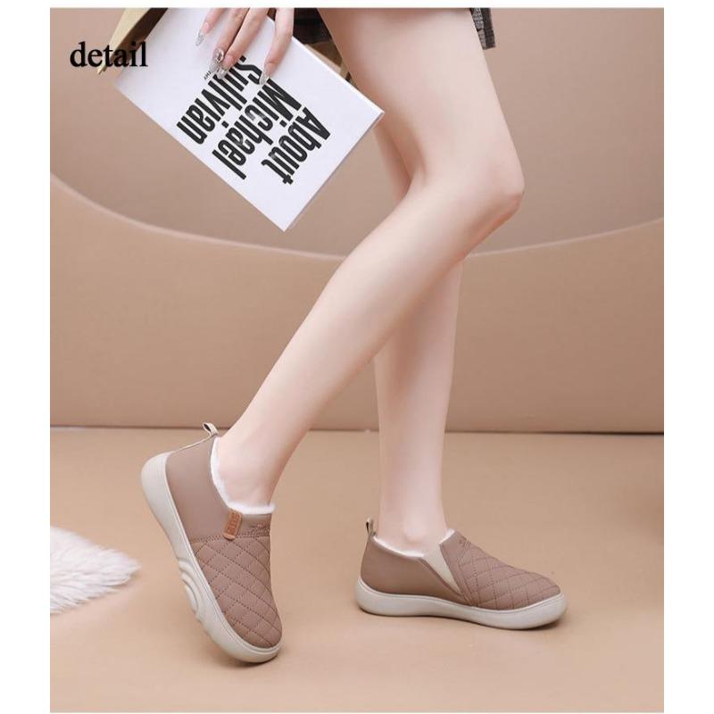 Winter Warm Short Bootie Slippers for Women Slip On House Shoes Outdoor Indoor Snow Booties Shoes Women's Comfortable Faux Fur Lining Ankle Boots