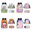 Labubu Cartoon Bunny Backpack Set With Oxford Fabric For School Kids Student Gift