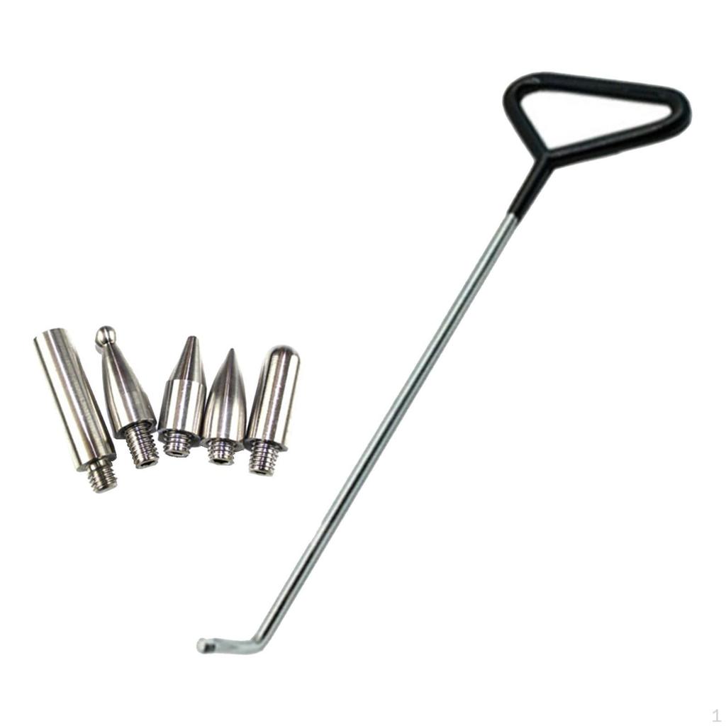 6Pcs Repair Rod Set Push Hooks Hail Damage Remover for Car Body