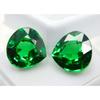 NATURAL Green Tourmaline Pear Cut 21 Ct CERTIFIED Gemstones PAIR For Jewelry