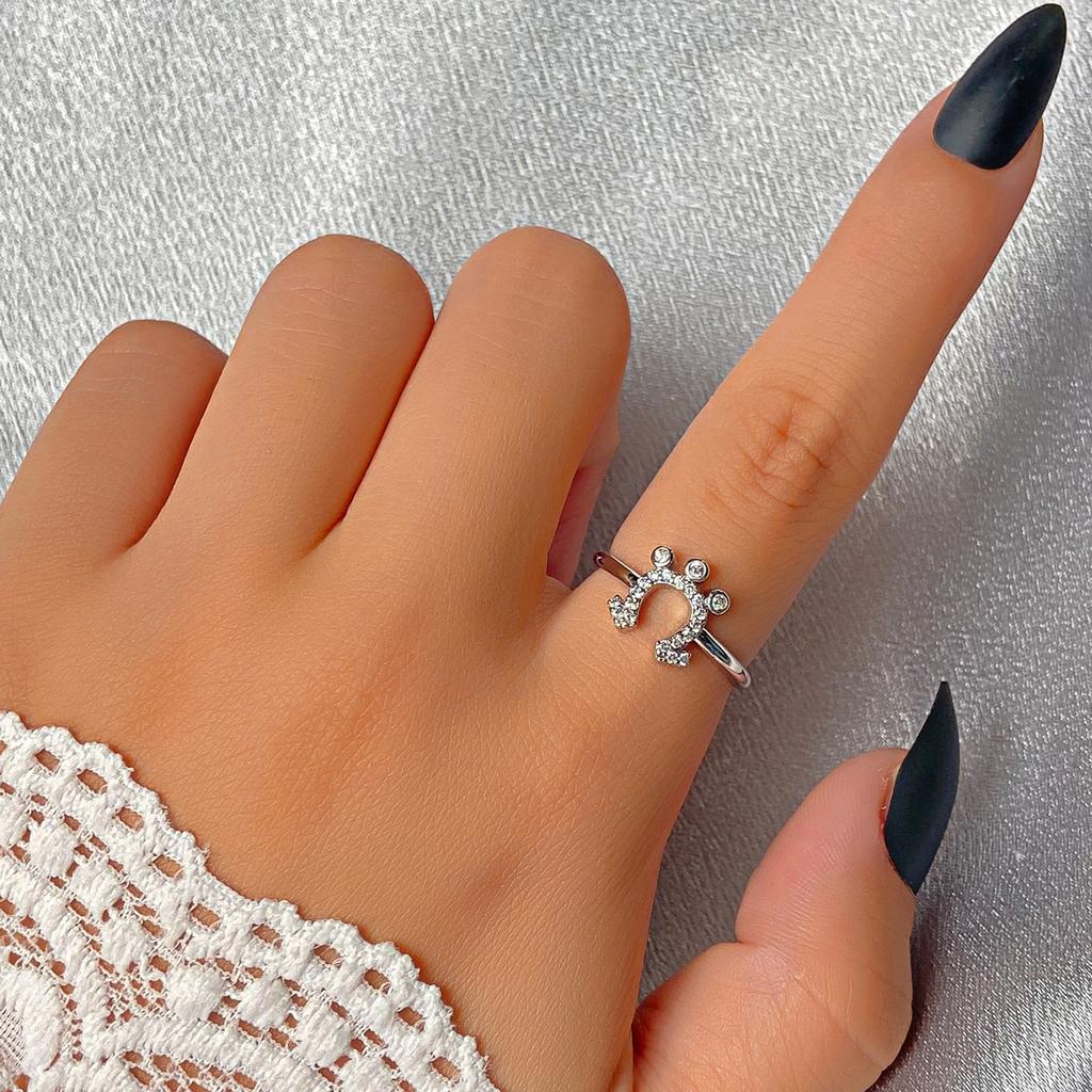 High quality new product creative retro devil's eye fashion Internet celebrity open ring personalized jewelry jewelry manufacturers wholesale