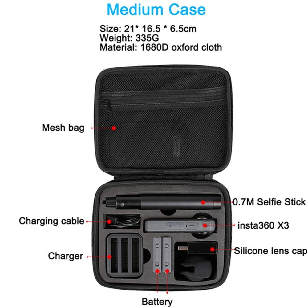 Shockproof For Insta360 Storage Case Waterproof For Insta360 Storage Box  Camera Accessory