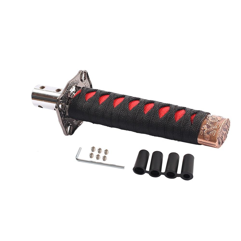 

150 мм универсальная JDM катана самурайский меч ручка переключения передач с адаптерами ручка переключения передач трансмиссия рычаг переключения передач автомобильные аксессуары