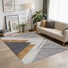 Modern Fashion Geometric Living Room Carpet Decoration Bedroom Machine Washable Non-slip Rug Soft Short Velvet Study Floor Mats