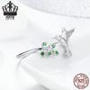Avle Korean-Style Hummingbird 925 Sterling Silver Ring for Women (SCR323)