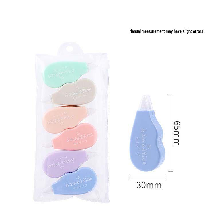 Smooth Correction Tape Set - Creative, Large Capacity, 6-Pack, 24 Meters Each