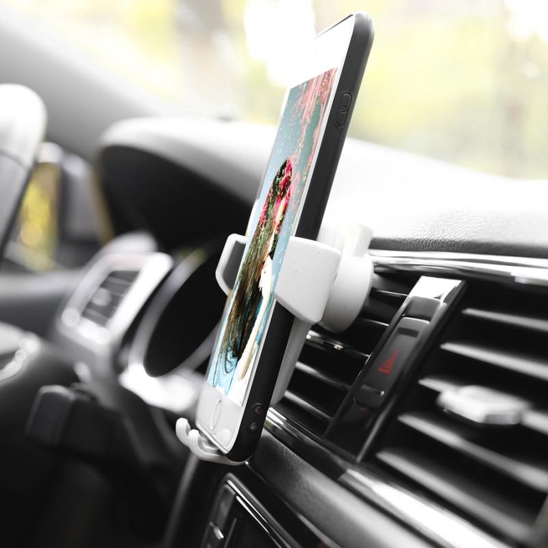 Universal Gravity Auto Phone Holder Car Air Vent Clip Mount Mobile Phone Holder Cell Phone Stand For iPhone 16 15 Xiaomi Samsung