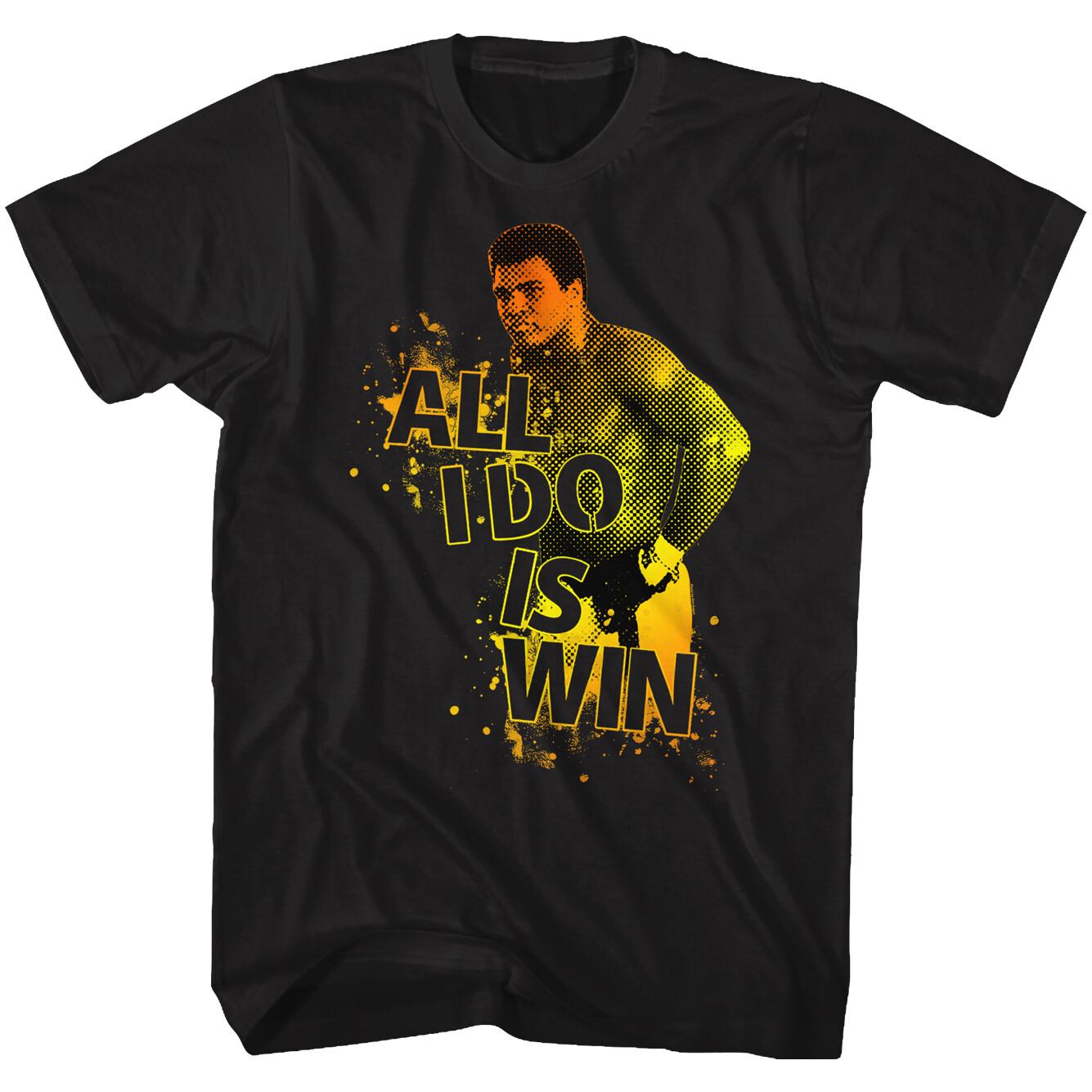Muhammad Ali Heavy Weight Boxing Champ Highlight All I Do Is Win Men s T Shirt L