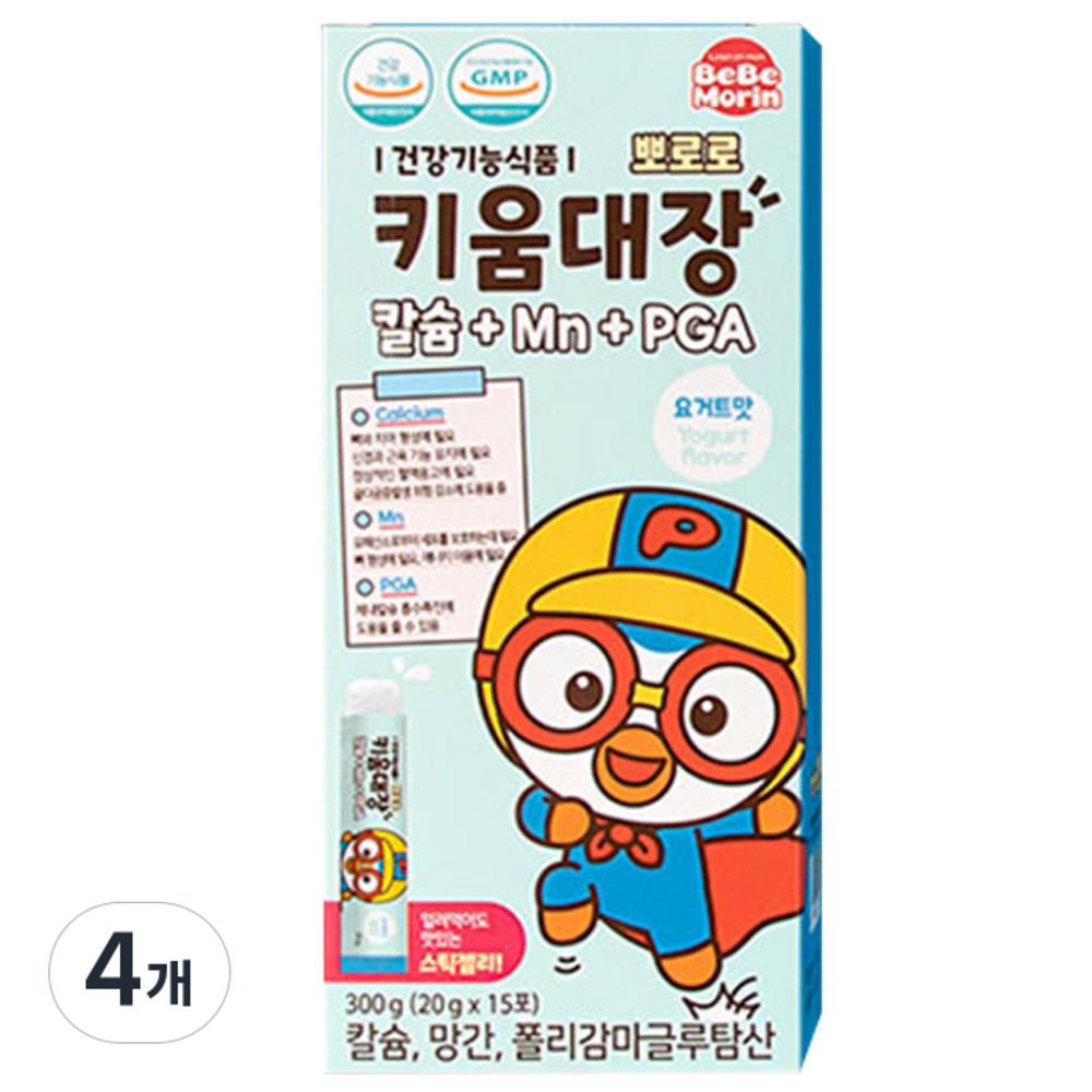 Pororo Toddler Kium Daejang Calcium + Mn + PGA Nutritional Supplement 15p 300g 4 Pcs