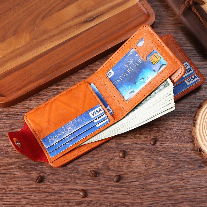 Men's Wallet Dollar Pattern Ultra Light Bag Multifunctional Retro Multi-Card Position