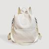 Stylish Large-capacity Backpack Women's New Diamond Student Schoolbag Solid Color Simple Multi-functional Shoulder Bag Women