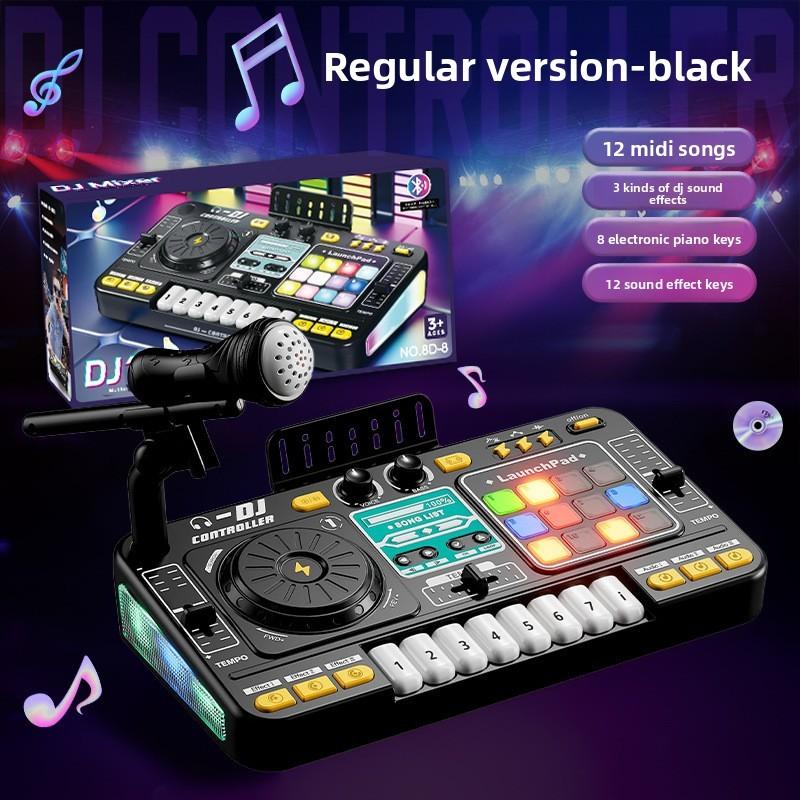 Childrens Dj Turntable Toy With Microphone For Interactive Play