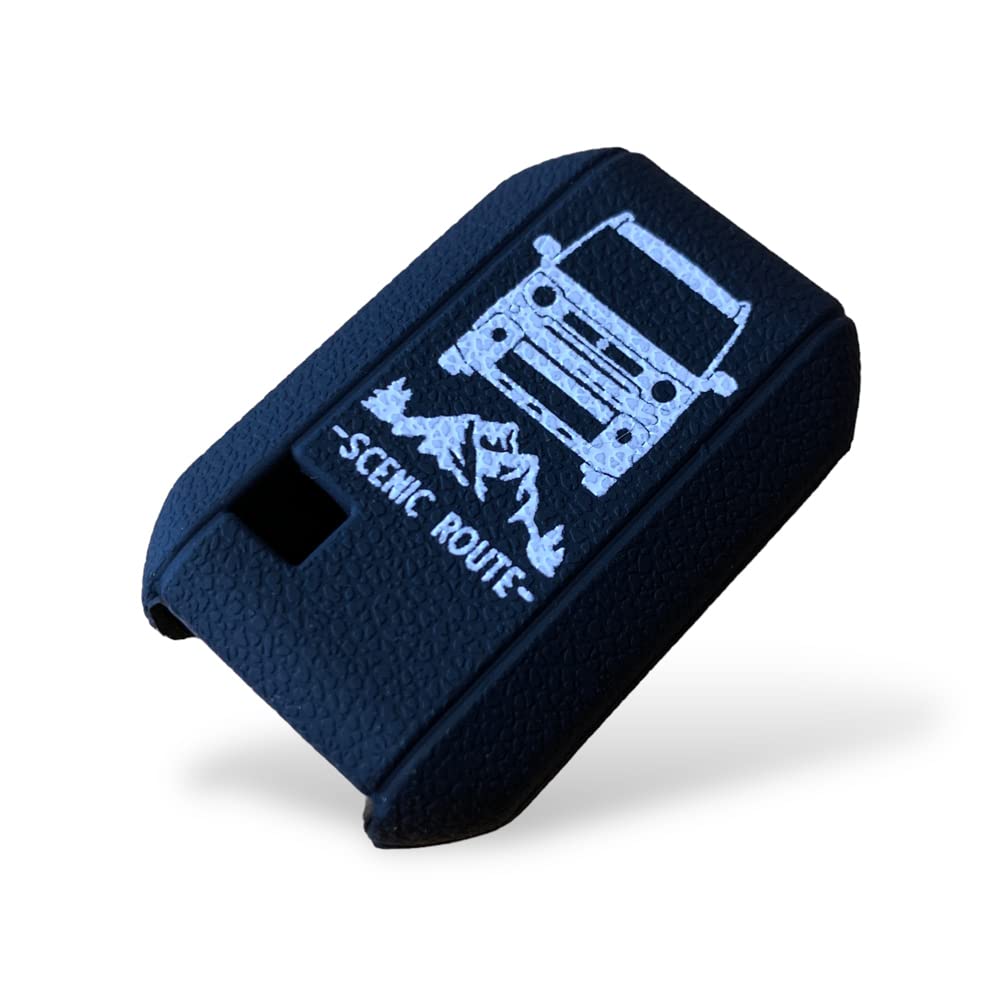 [SUITY] Suzuki Spacia Gear Custom Smart Key Key Cover Silicone Cover Specially Designed for Scratch Resistant, Black