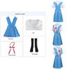 Japanese Pop Culture Cosplay Costume Strap Dress Socks Shirt Collar Included