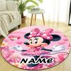 Personalized M-Minnie Round Chair Office Rug - Perfect for Mat, Office Chair & More - Ideal Gift for Birthdays and Holidays