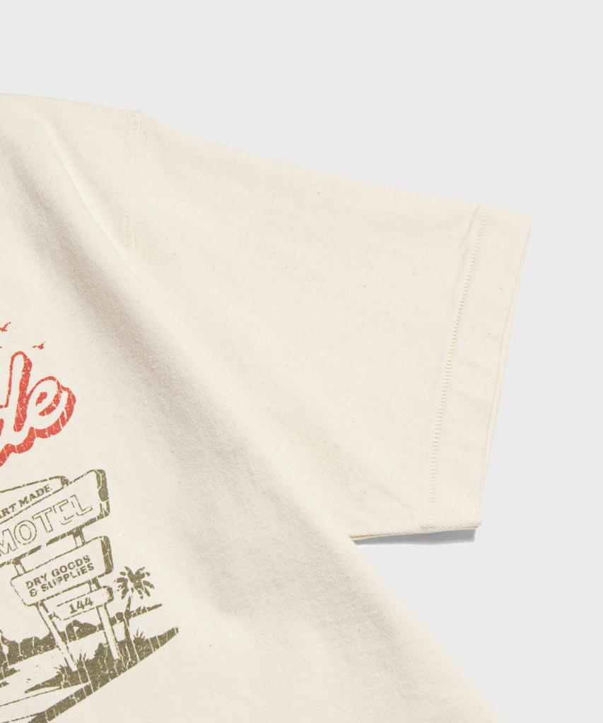 Beulonseun Heart Made Motel Loopwheeled Graphic Tee Apricot