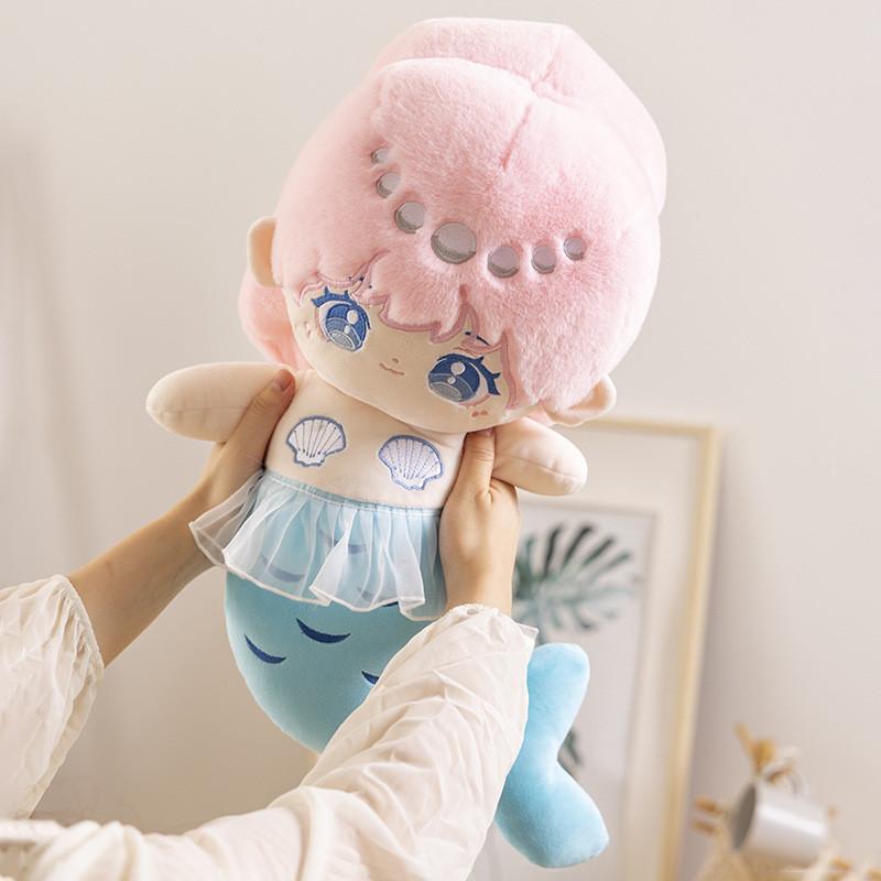 50cm Whimsical Plush Mermaid Stuffed Doll Adorable Design For Kids Gifts And Collectors