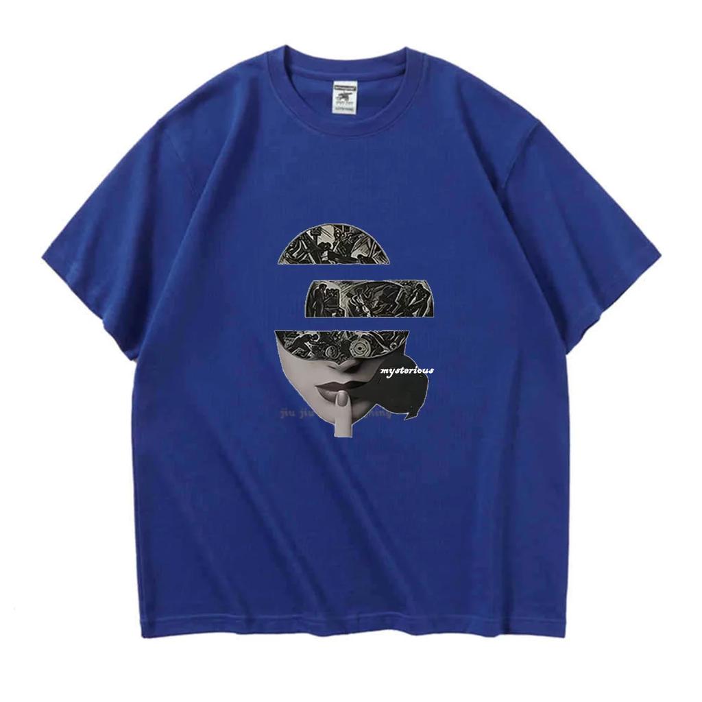 Mysterious Men Women T-Shirt 2024 Summer Short Sleeve Anime Graphics Tshirts Top unisex Loose Fashion Clothes Oversized Tees