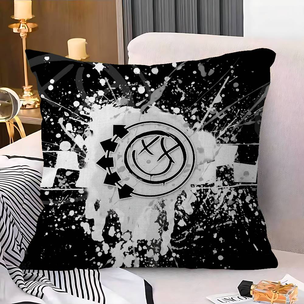 Famous Punk Band Blink-182 Personalized Pillow Cover Kids Bedroom Wild Party Decor Pillowcase Kid Birthday Shower Gift