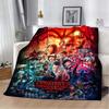 Custom Horror, Thriller 3D Printed T-The Unfamiliar Warm Flannel Blanket Living Room Sofa Camping Picnic Blanket Holiday Gifts