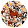 50pcs Cute Pony Cartoon Animal Waterproof Decorative Stickers for Phones & Laptops