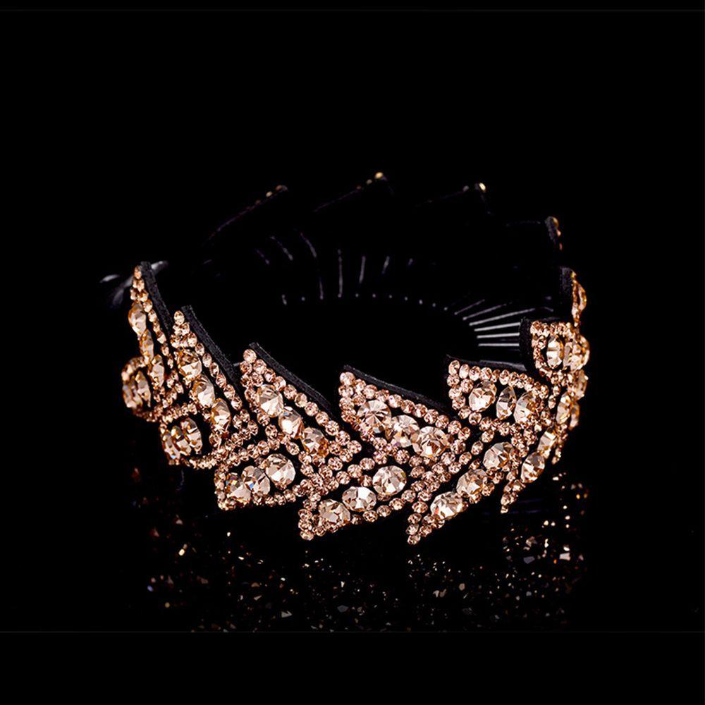 Rhinestone Women Hair Accessories Floral Leaves Hair Claw Bird Nest Twist Clip Bun Maker Headwear