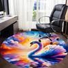 1pc Swan, Sunset Chair Carpet for Office - Durable, Ideal for Chair Mats, Stylish & Functional Decorative Rug yy260130011