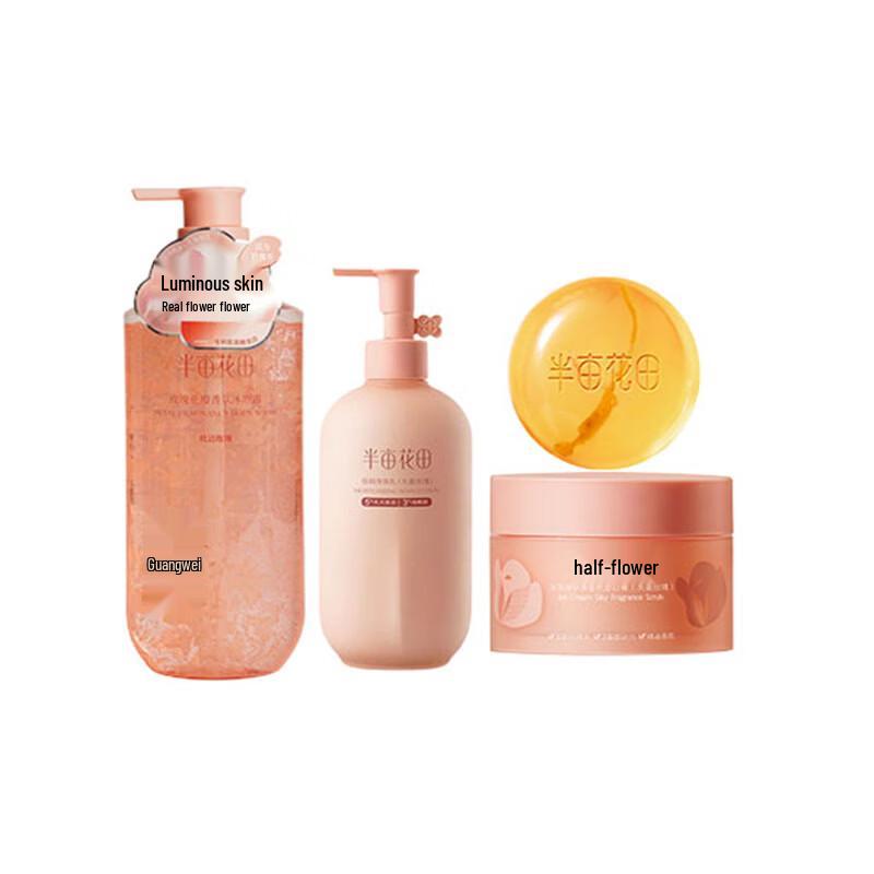 Little Dream Garden Rose Scrub & Soap 4-Piece Set