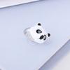 Dessin animé européen et américain enfantin mignon panda bague ouverte ensemble de bagues petits animaux mignons bijoux créatif peut être séparé