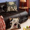 Ghost Goat Face Fun Pillow Case Sofa Living Room Bedroom Headboard Backrest Square Cushion Nap Time