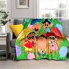 Crayon Shinchan Anime Family Towel Blanket Sofa Blanket Home Decor Sheet Digital Printing Nap Blanket