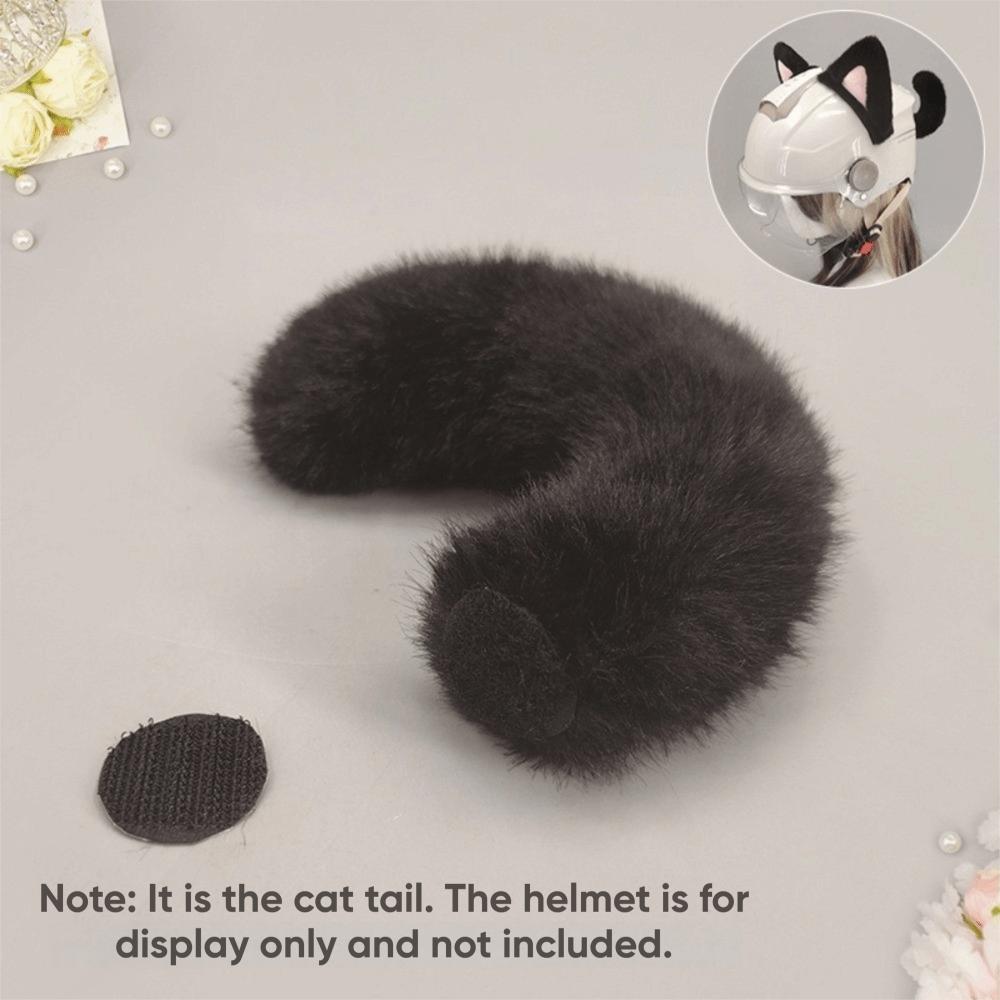 Removable Helmet Cat Ear Decoration Reusable Plush Helmet Accessory  Bicycle Helmet