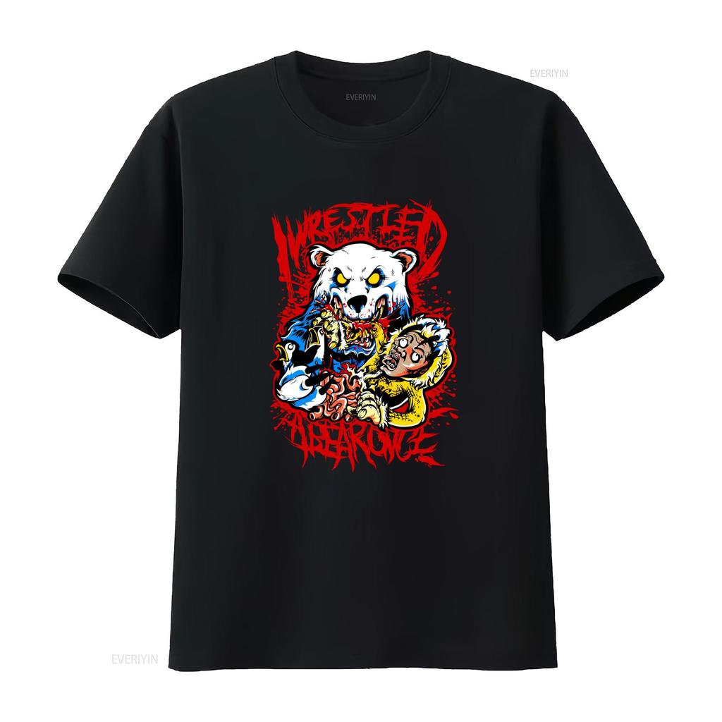 Hett Iwrestledabearonce Bomulls T-shirt Musik För Älskare Design Vit Kk861 vintage Tvättad Snygg Bekväm Unisex mode