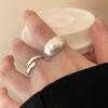 925 Sterling Silver Chunky Open Rings for Women Men Hypoallergenic Simple Stackable Matte Texture Ring Gift