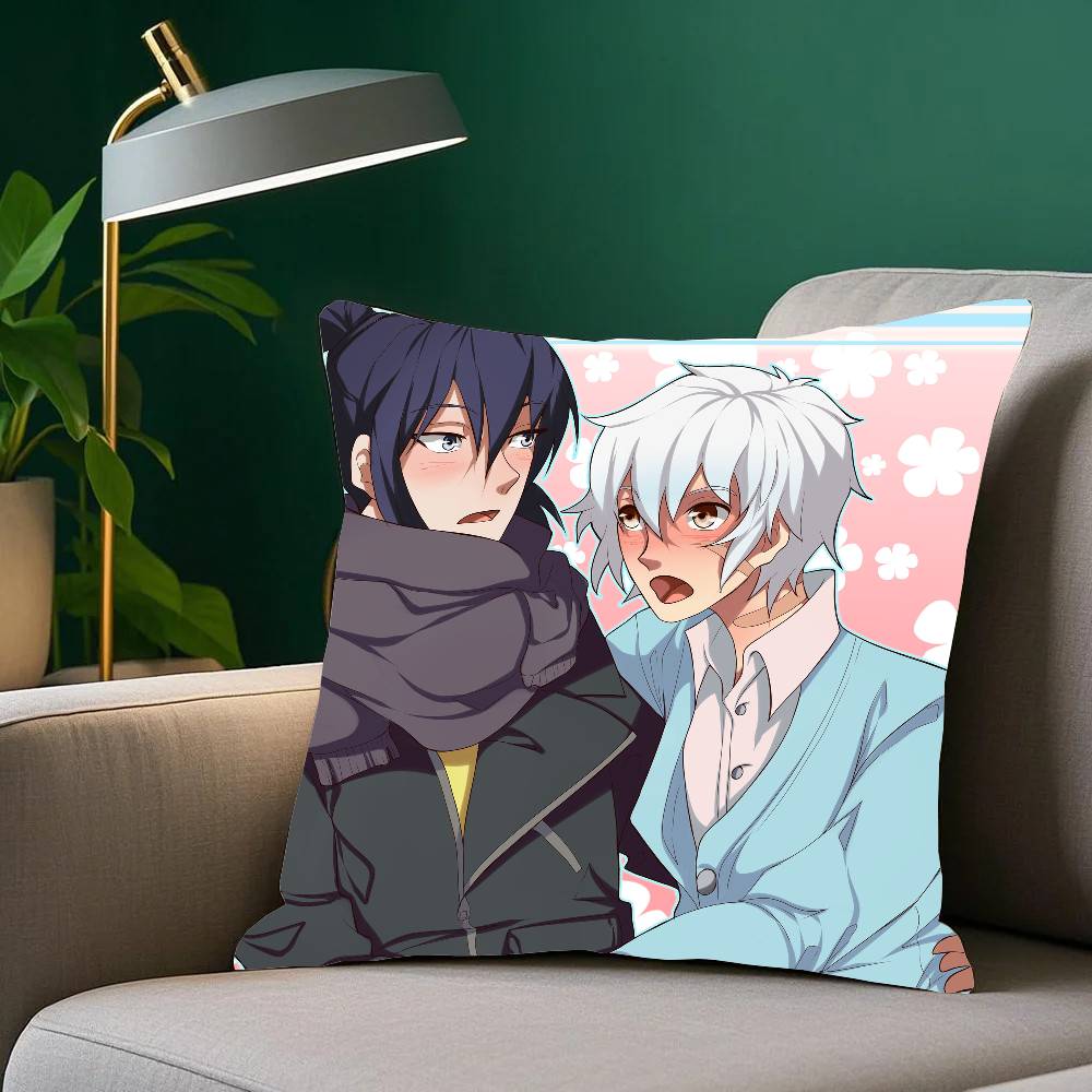 NO.6 Anime Pillow Case Fashion Square Pillowcase Bedroom Sofa Room Ins Decoration Leisure