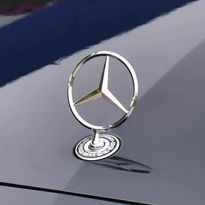 Autocolant Auto Pentru Mercedes Benz 1 Bucată Emblema Logo Capotă Față Mașină Decorativă Aliaj de Zinc Insignă Pentru Mercedes Benz W204 W220 C180 C200
